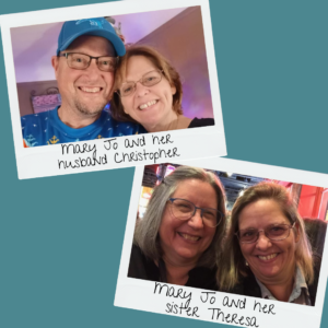 Craig, his sister, Sherri, and his friend and caretaker Lucy!